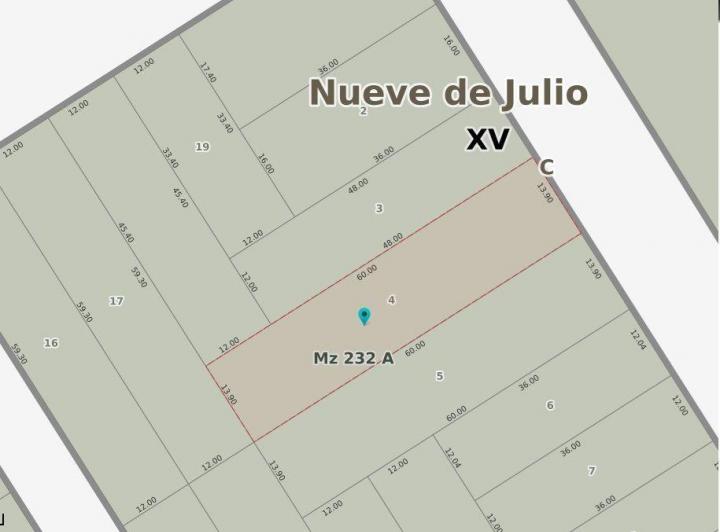 Terreno · 834m²