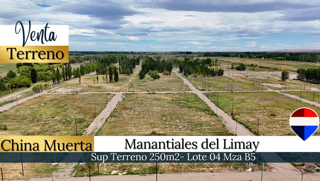 VENTA TERRENO EN LOTEO MANANTIALES DEL LIMAY - NQN