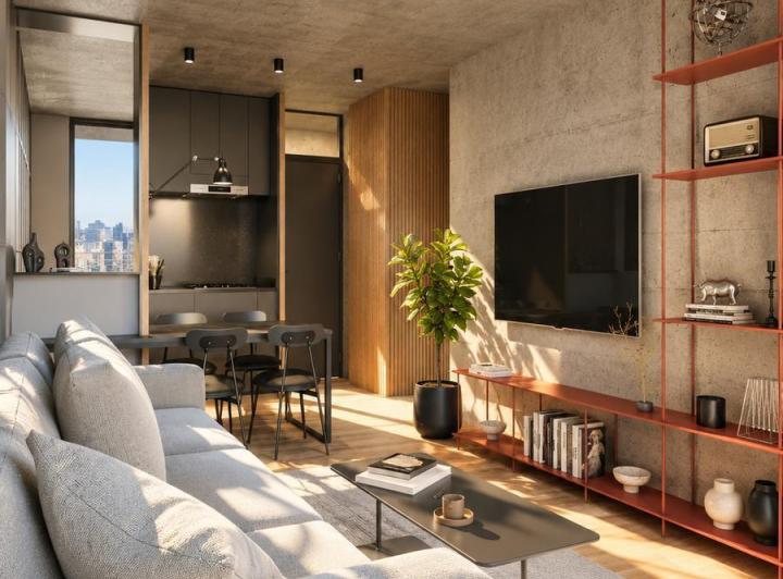 Departamento · 43m² · 2 Ambientes · 1 Cochera