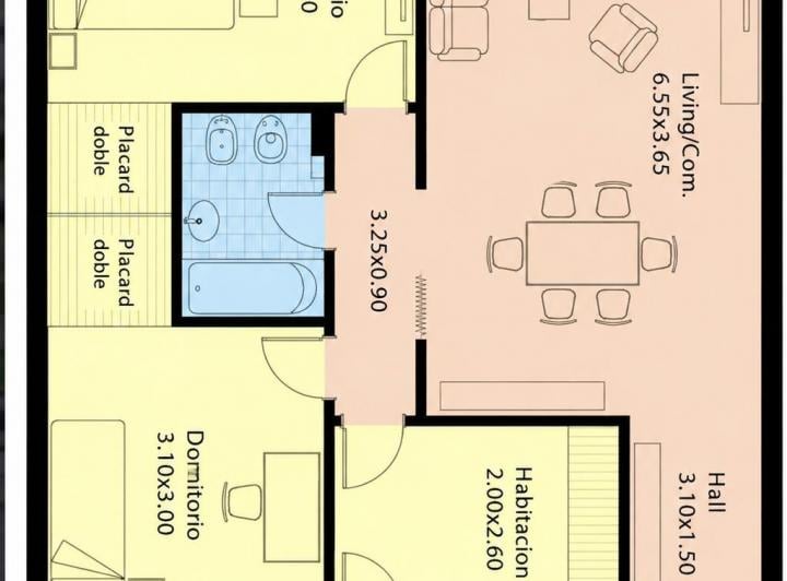 Departamento · 86m² · 4 Ambientes