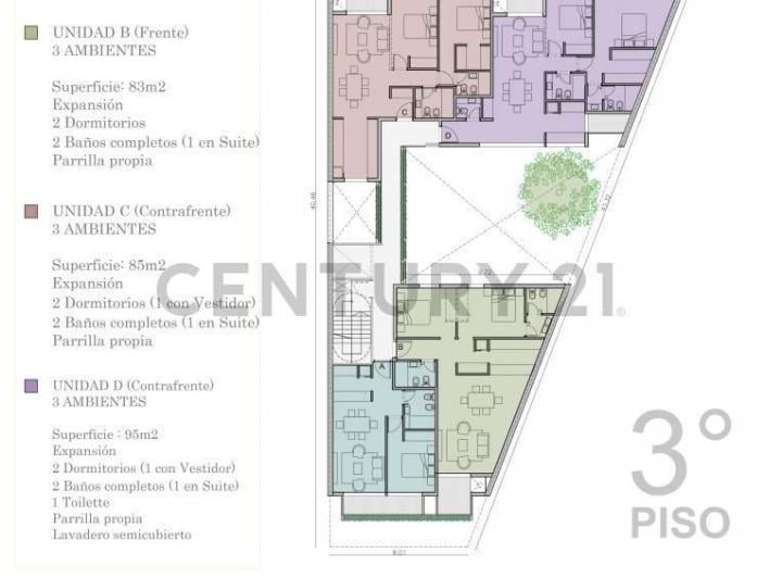 Departamento · 83m² · 3 Ambientes