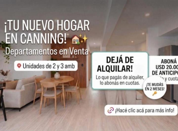 Departamento · 60m² · 3 Ambientes · 1 Cochera