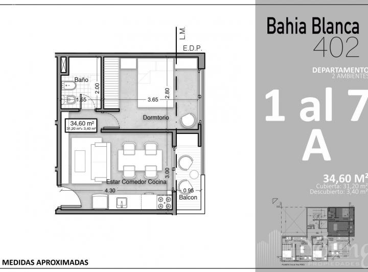 Departamento · 31m² · 2 Ambientes