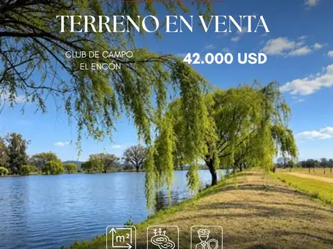 Terreno en venta de 1699m2 en club de campo el encón, salta