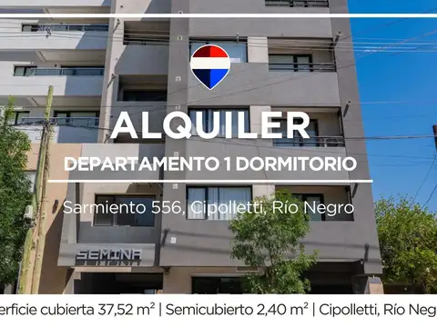 Alquiler departamento con cochera cipolletti