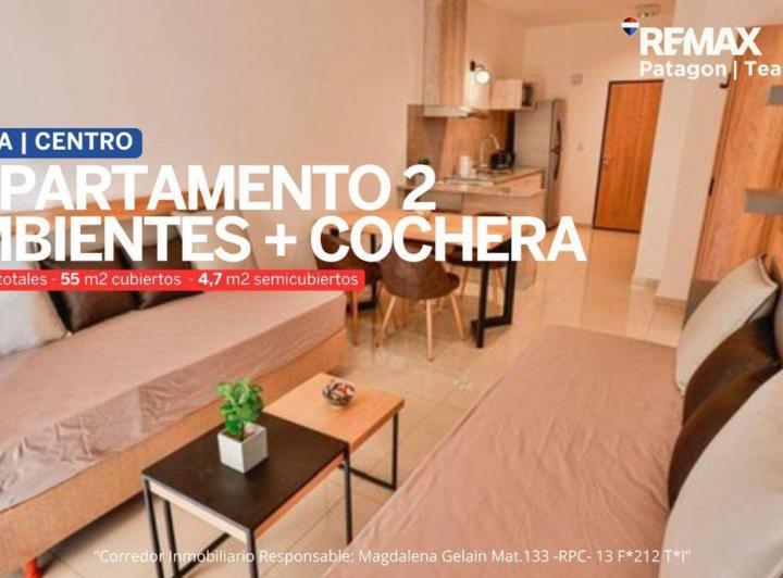 Departamento · 55m² · 2 Ambientes · 1 Cochera