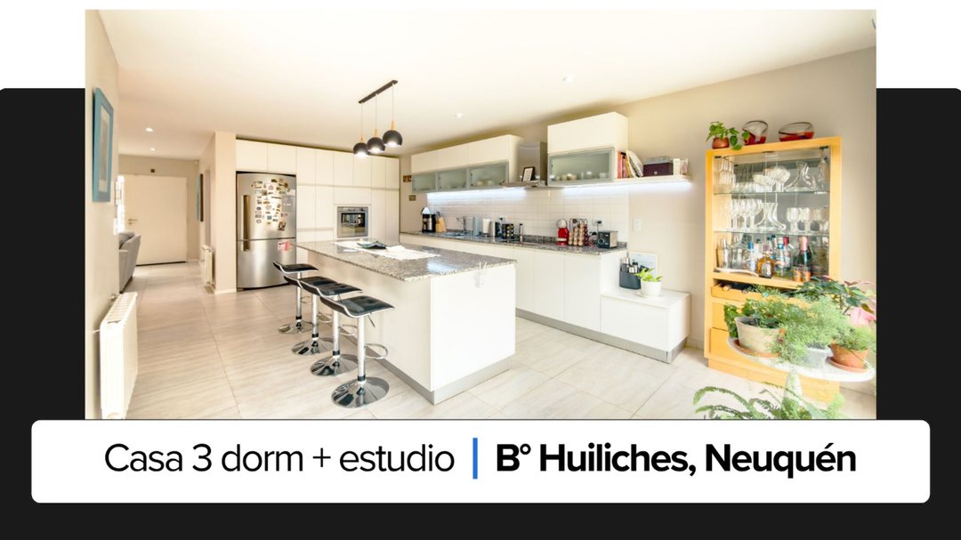 VENTA Casa 3 dorm + Estudio B Huiliches Neuquen