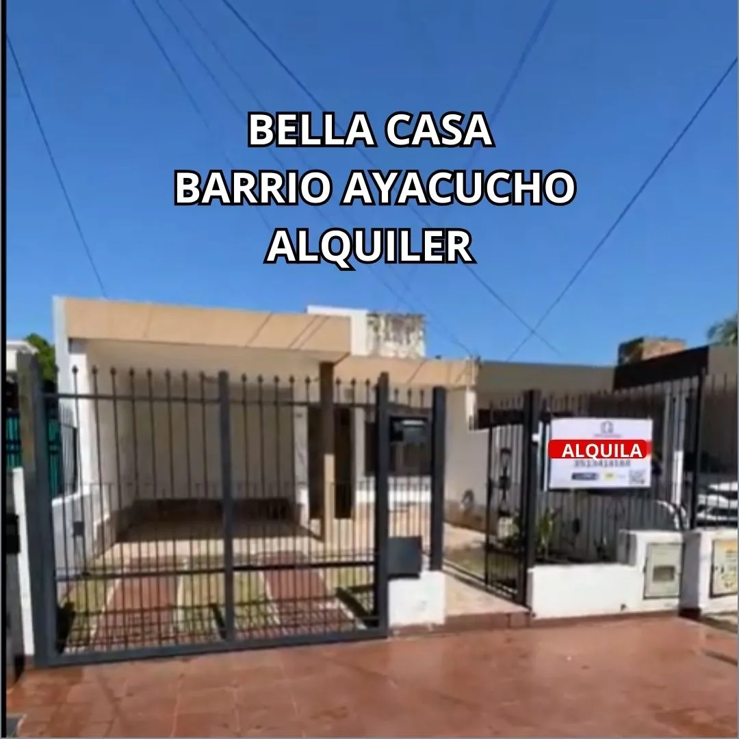 ALQUILER CASA 2 DORM. BARRIO AYACUCHO