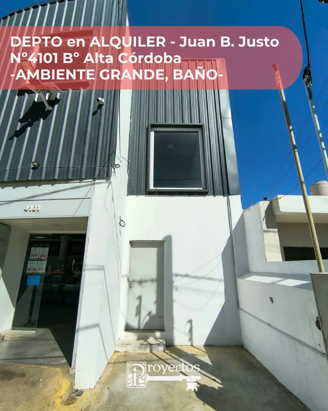 ALQUILER de SALÓN en BºAlta Córdoba en Avenida Juan B.Justo Nº4101.