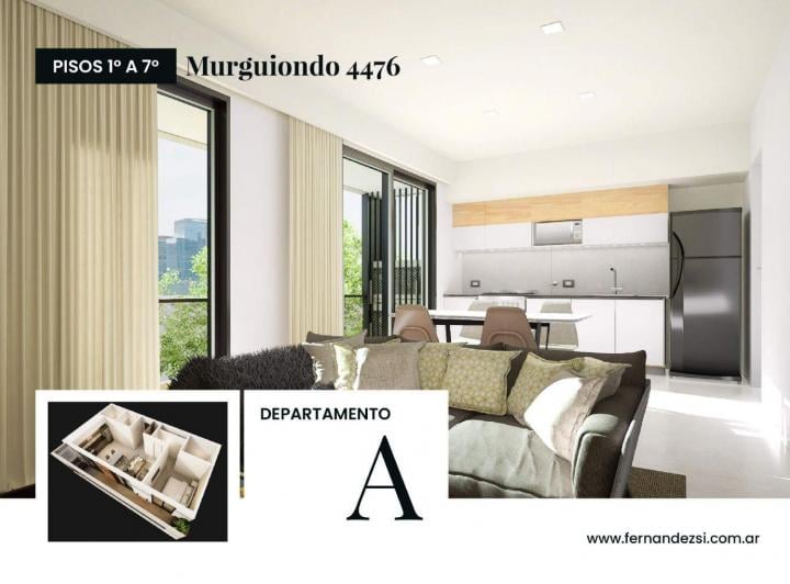 Departamento · 54m² · 2 Ambientes