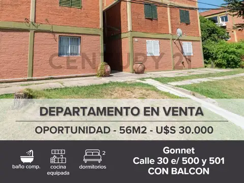 Departamento en Venta en Manuel B Gonnet, Partido de La Plata