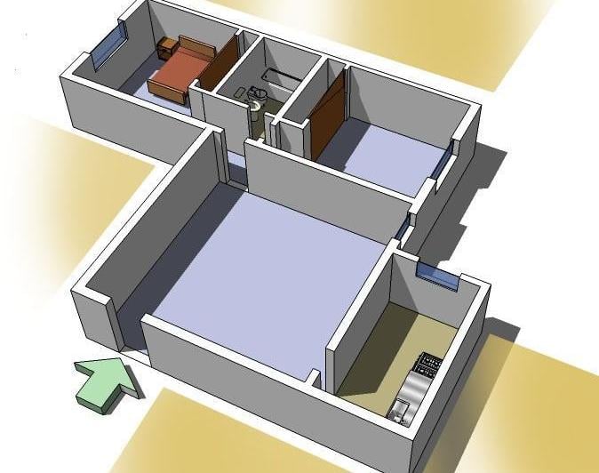 Departamento · 57m² · 3 Ambientes