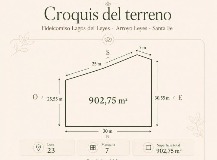 Terreno · 907m²