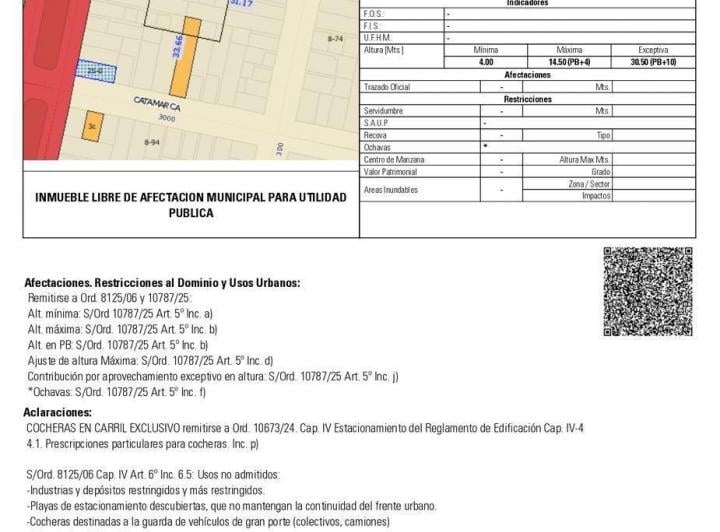 Terreno · 211m² · 10 Ambientes · 1 Cochera