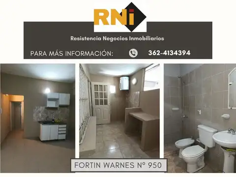 Departamento 1 dormitorio planta baja