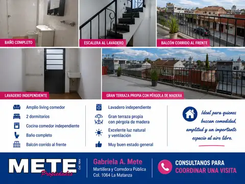 Departamento en Alquiler en San Justo, Partido de La Matanza