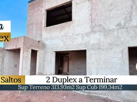 Venta duplex a terminar - cinco saltos r.n