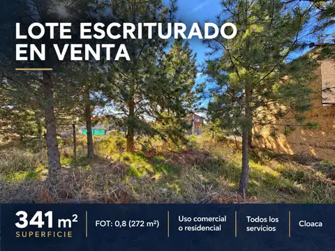 Lote escriturado 341 m² altos del este bariloche