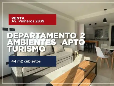 Depto 2 amb. av pioneros 2839 bariloche, turistico
