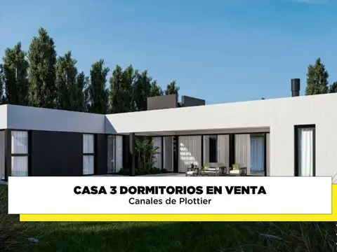 Casa 3 dormitorios en pozo canales de plottier