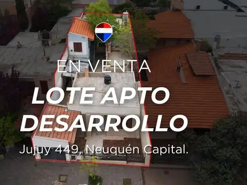 Lote apto desarrollo 400 m2 centro neuquen