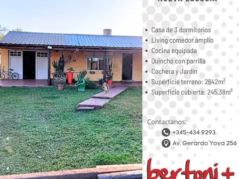 Casa en nueva escocia, amplia, jardin, buena ubicacion
