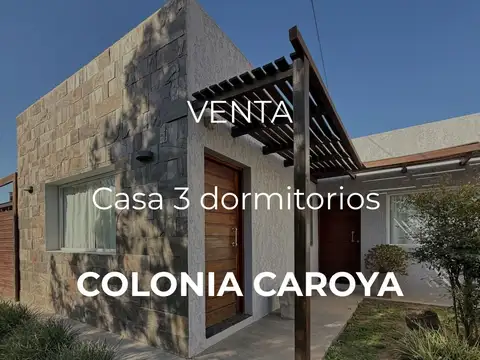 Venta | casa 3 dormitorios | colonia caroya