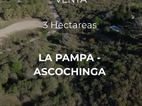 Venta | 3 hectáreas en la pampa-ascochinga