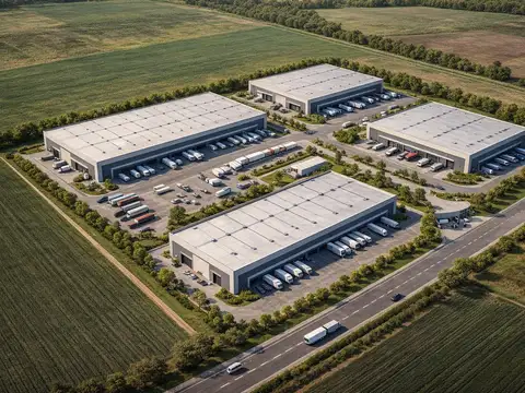 Venta fracción industrial sobre autopista rosario - buenos aires - apto crédito ndustrial