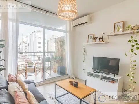 Alquiler - departamento de 2 amb con balcón en recoleta