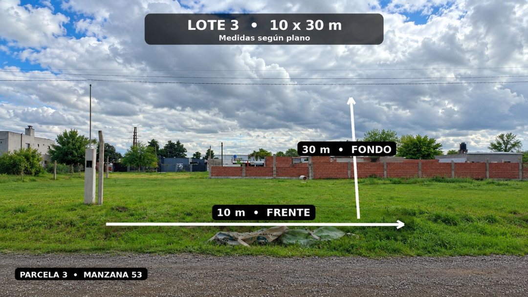 VENTA LOTE 300m2 - SAN NICOLAS - FINANCIA/PERMUTA