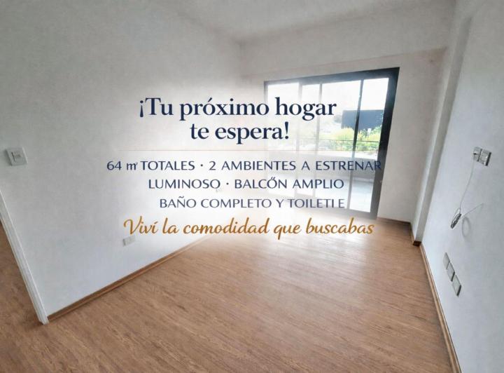 Departamento · 54m² · 2 Ambientes · 1 Cochera