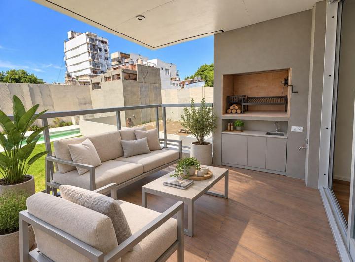 Departamento · 60m² · 3 Ambientes · 1 Cochera