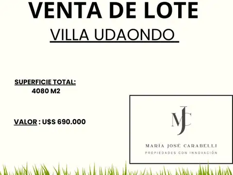 Terreno en Venta en Villa Gobernador Udaondo, Partido de Ituzaingó