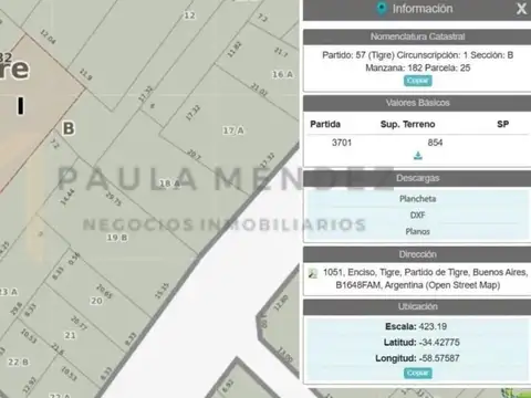 Terreno en Venta en Ciudad De Tigre, Tigre Centro