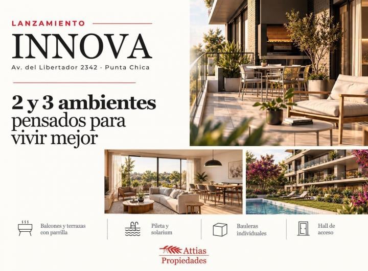 Departamento · 108m² · 3 Ambientes · 1 Cochera