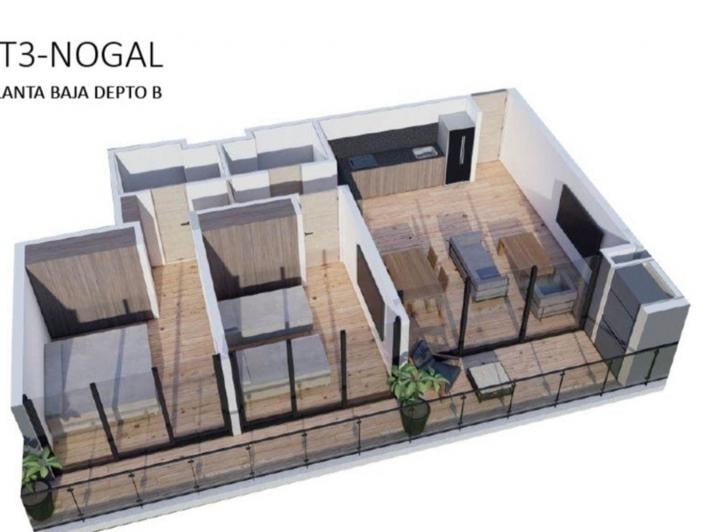 Departamento · 72m² · 3 Ambientes · 1 Cochera