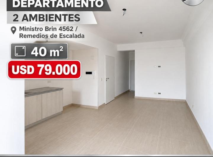 Departamento · 38m² · 2 Ambientes
