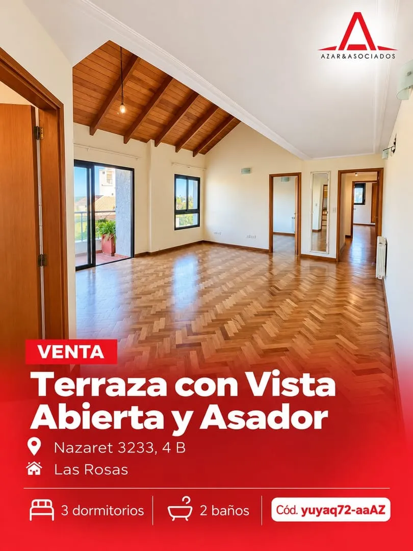 Departamento 3 dormitorios en venta - Nazaret 3233 4B