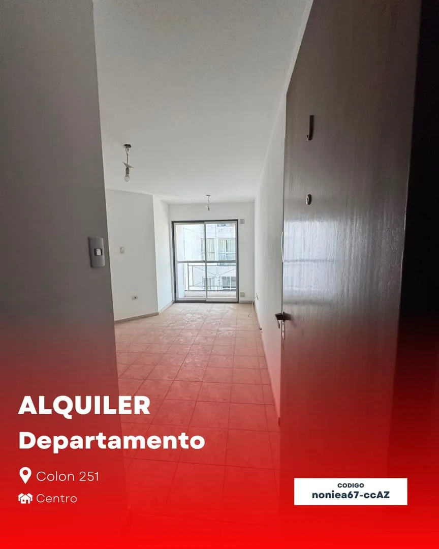 Departamento de 1 dormitorio en alquiler - Colón 251, piso 10