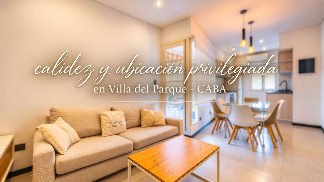 VILLA DEL PARQUE 3 AMBIENTES APTO CREDITO BALCON