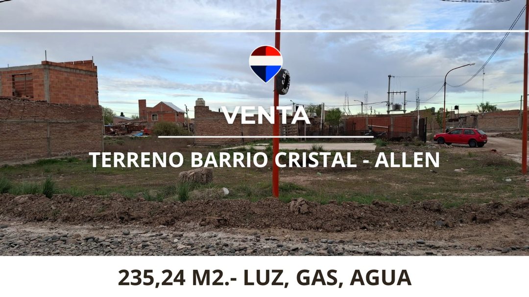 VENTA TERRENO ALLEN - BARRIO CRISTAL