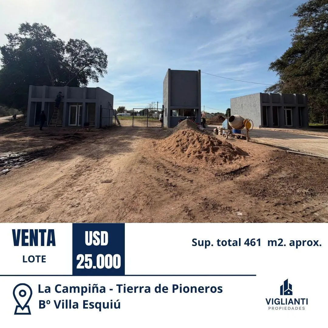 VENTA TERRENO- LA CAMPIÑA (Villa Esquiú)