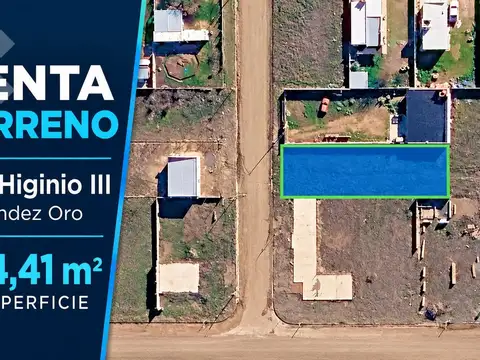 Terreno 544,41 m2 don higinio iii | fernandez oro