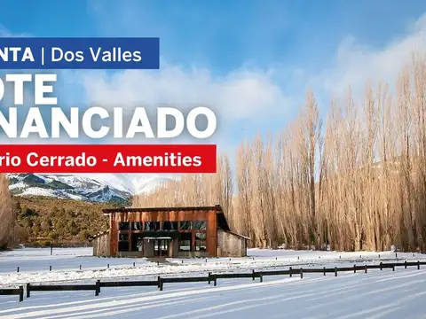 Venta lote barrio dos valles con financiación
