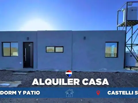 Alquiler casa 1 dormitorio con patio
