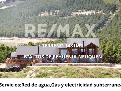 Terreno en venta altos de pehuenia