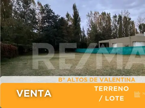 Lote en venta altos de valentina neuquen