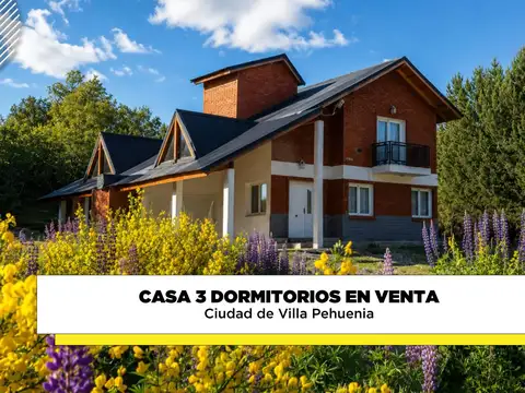 Casa 3 dormitorios en venta villa pehuenia