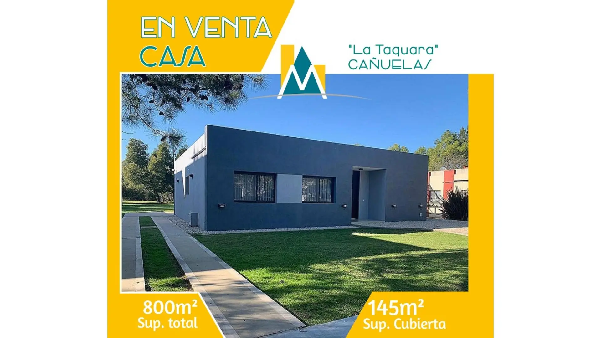 HERMOSA CASA EN VENTA - CLUB DE CAMPO LA TAQUARA  - CAÑUELAS